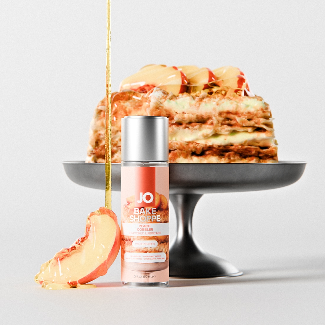 System JO Bake Shoppe Peach Cobbler lubrykant o smaku brzoskwiniowej kruszonki