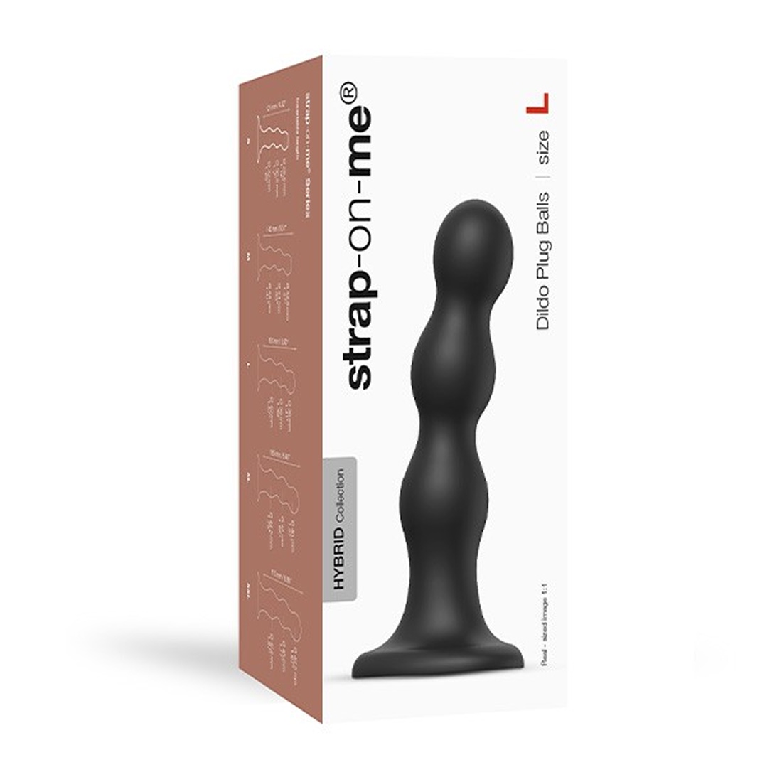 Strap-On-Me Dildo Plug Balls L dildo z przyssawką