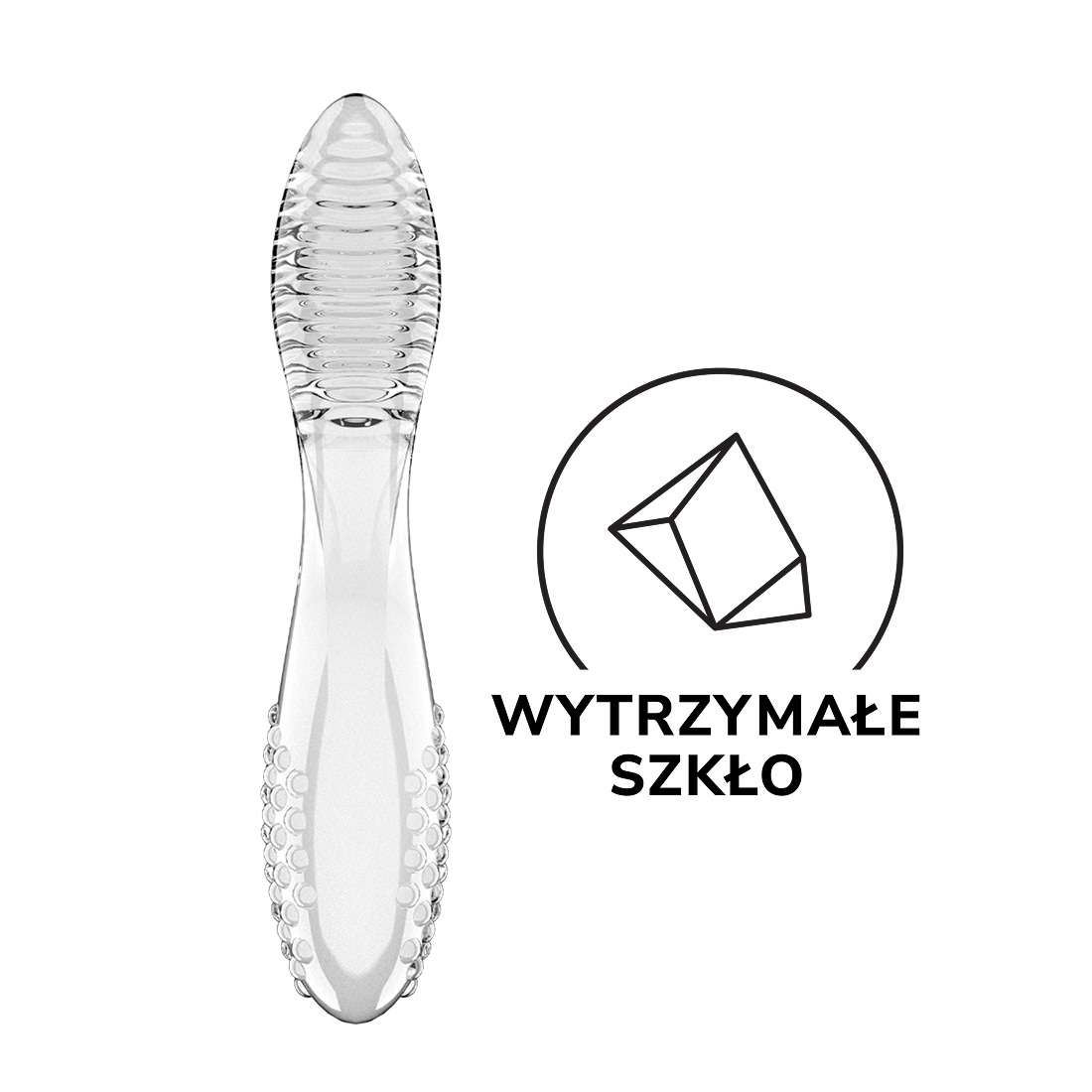 Satisfyer Dazzling Crystal 2 szklane dildo