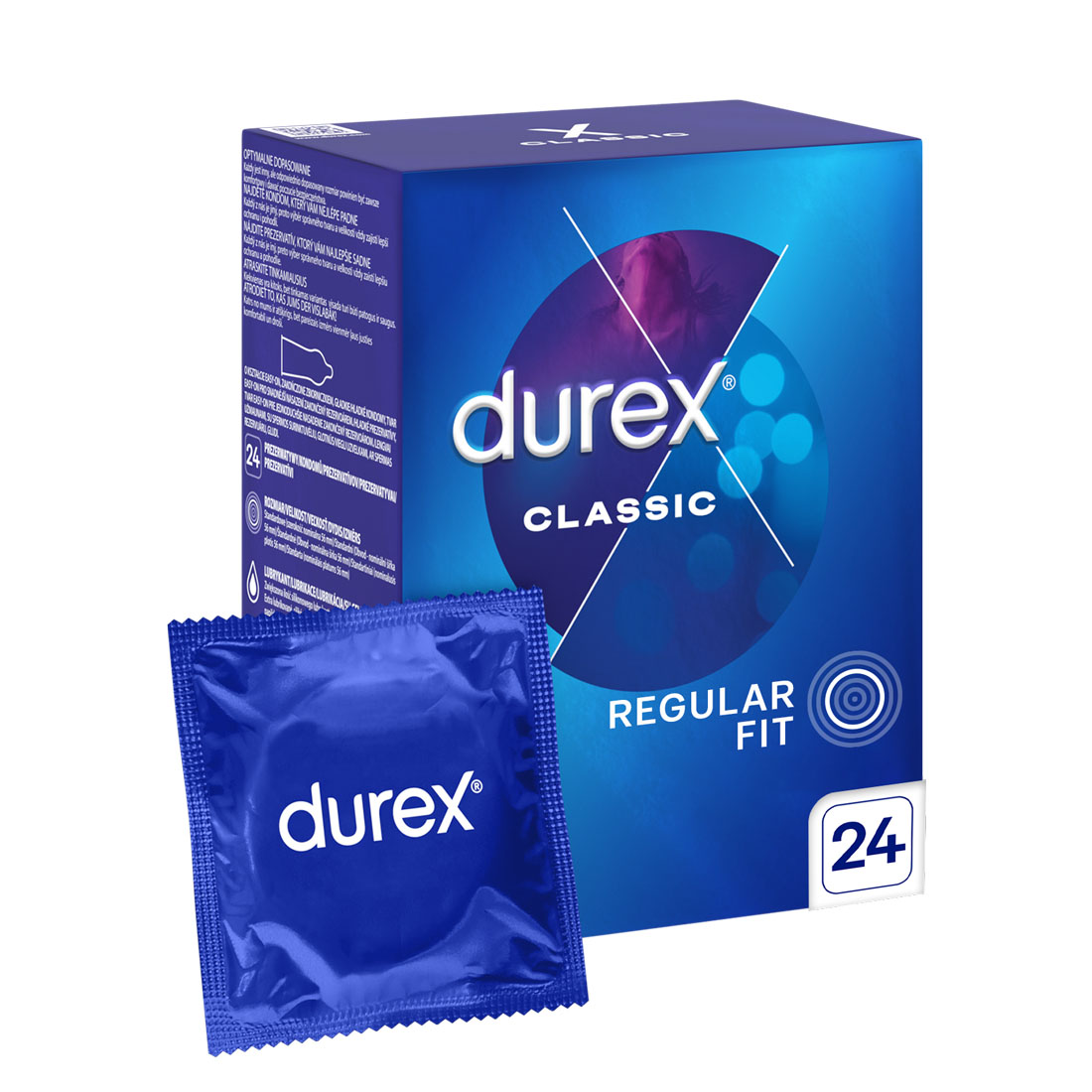 Durex Classic klasyczne nawilżane prezerwatywy