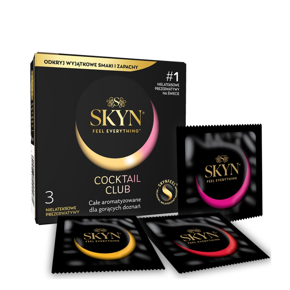 SKYN Cocktail Club nielateksowe prezerwatywy o smaku koktajli