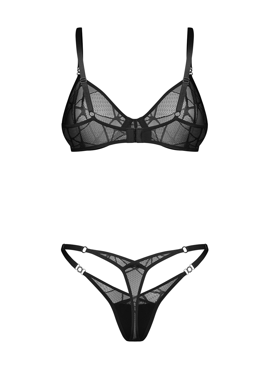 Obsessive Olianna komplet: biustonosz i stringi