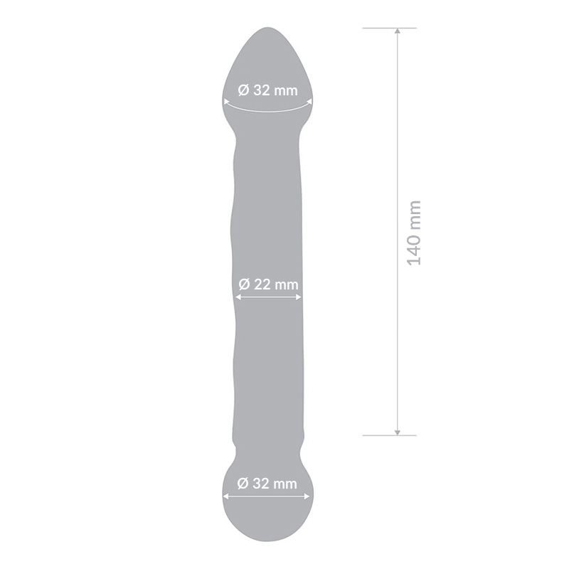 Gläs Full Tip szklane dildo 