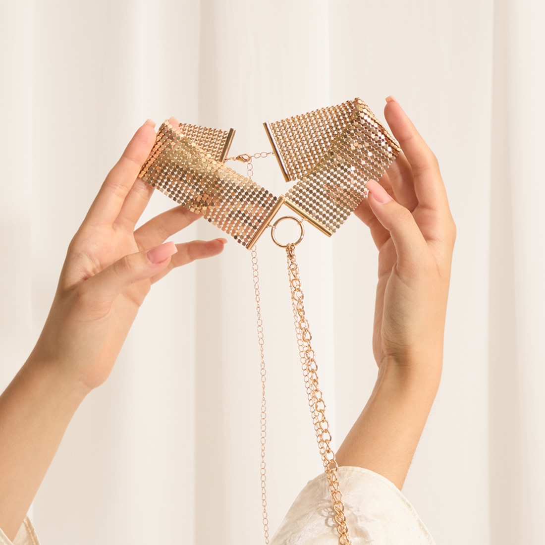 Bijoux Indiscrets Désir Métallique obroża z łańcuszków