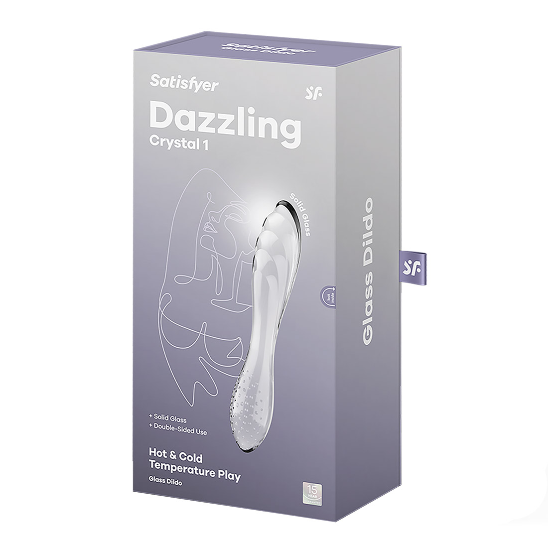 Satisfyer Dazzling Crystal szklane dildo