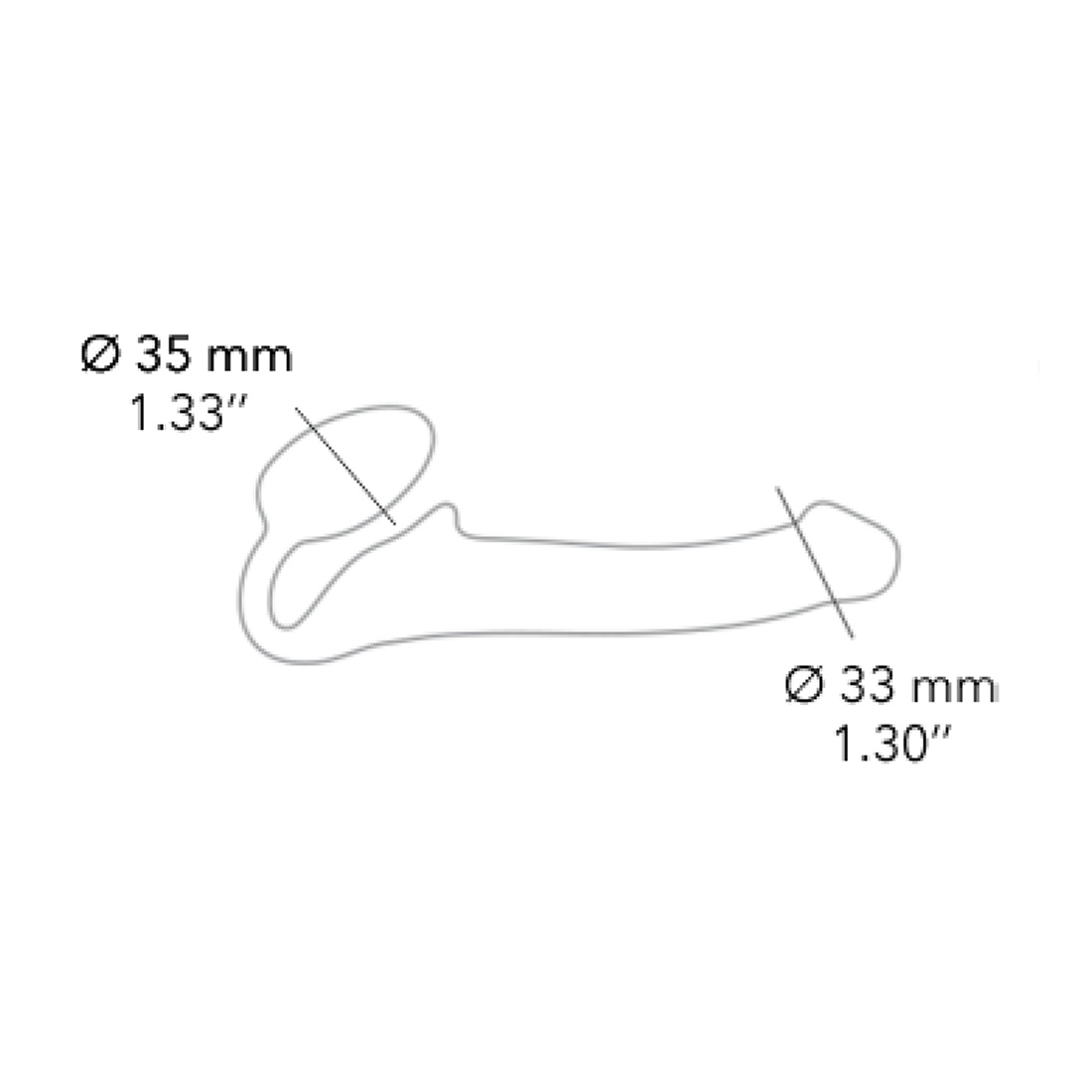 Strap-On-Me Vibrating Bendable Strap-on wibrujący strap-on sterowany pilotem M