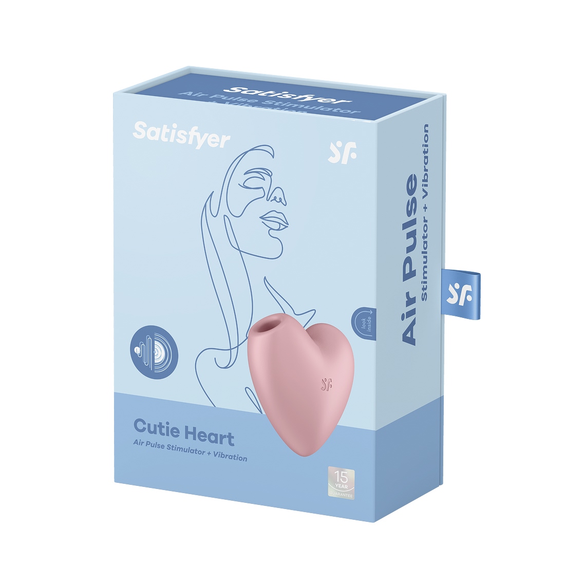 Satisfyer Cutie Heart bezdotykowo-wibrujący masażer łechtaczki 2 w 1