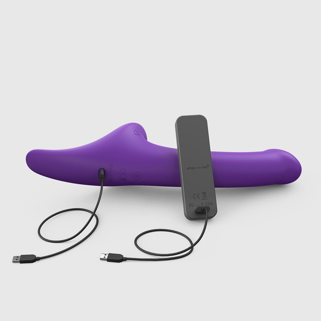 Strap-On-Me Multi Orgasm Dildo M wibrujące dildo dla par sterowane pilotem