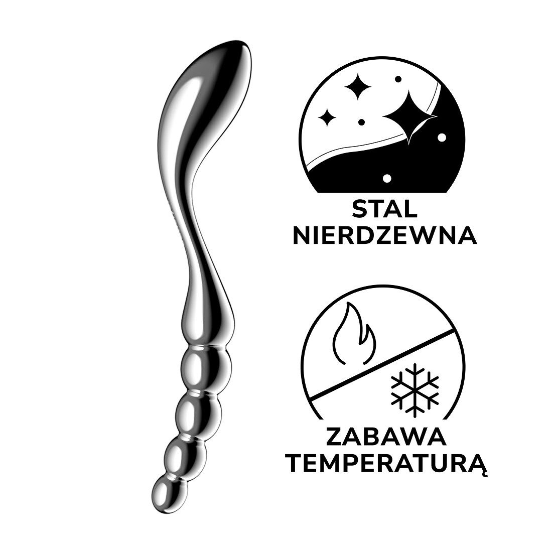 Satisfyer Star Force 1 stalowe dildo