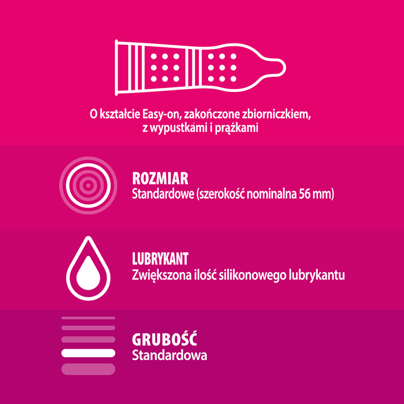 Durex Pleasuremax prezerwatywy ze stymulującymi prążkami i wypustkami