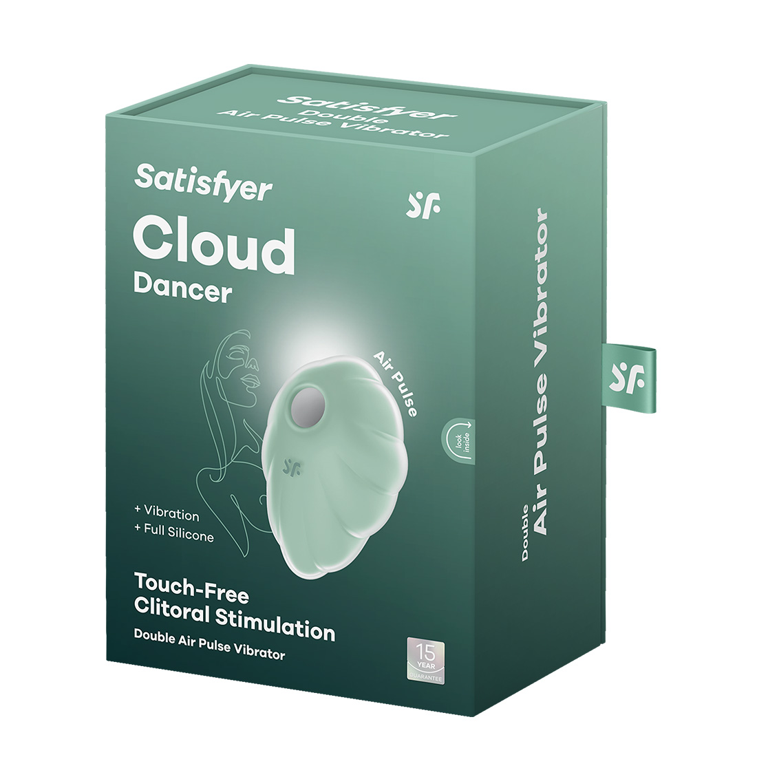 Satsifyer Cloud Dancer bezdotykowo-wibrujący masażer łechtaczki 2 w 1 