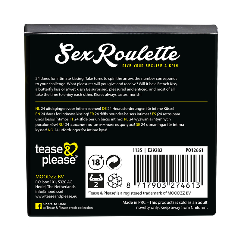 Tease & Please Sex Roulette gra erotyczna dla par