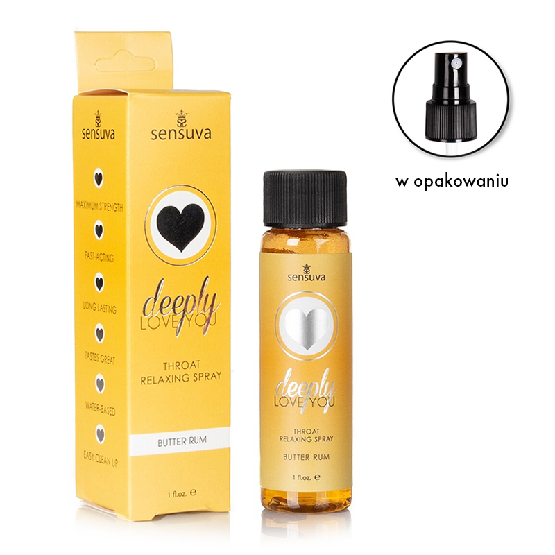 Sensuva Deeply Love You rozluźniający spray do seksu oralnego