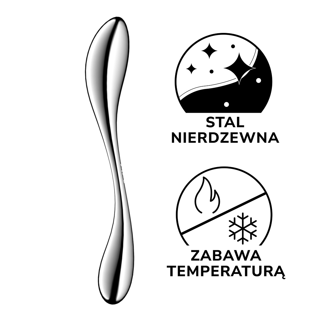 Satisfyer Star Force 3 stalowe dildo