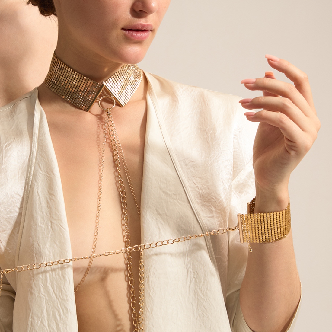 Bijoux Indiscrets Désir Métallique kajdanki z łańcuszków 