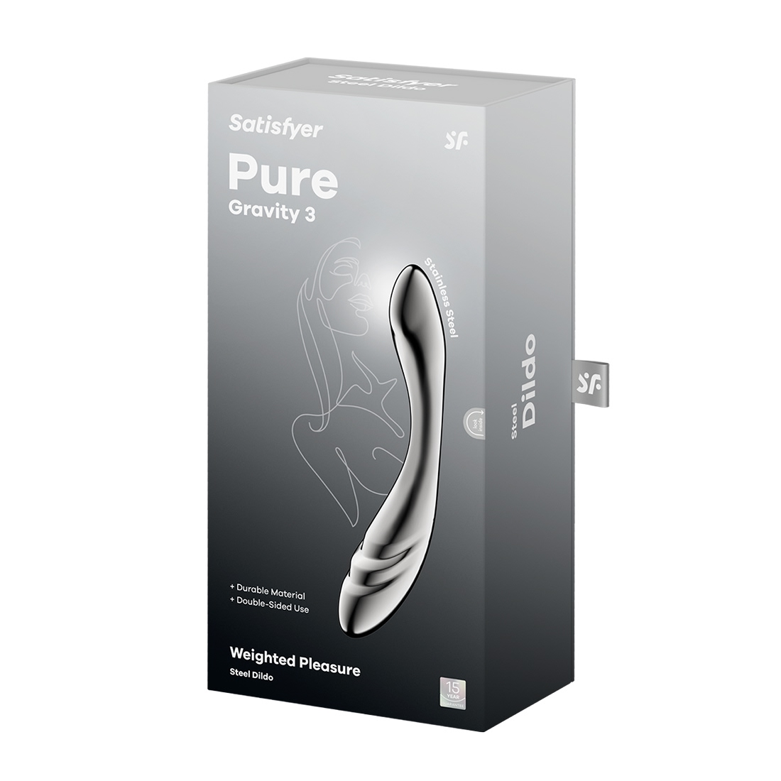 Satisfyer Pure Gravity 3 stalowe dildo