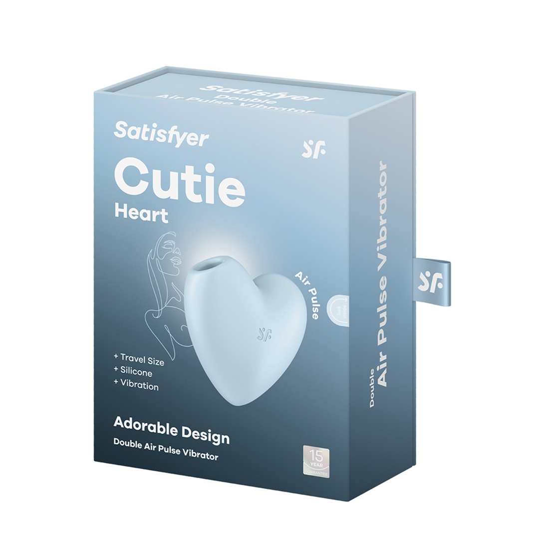 Satisfyer Cutie Heart bezdotykowo-wibrujący masażer łechtaczki 2 w 1