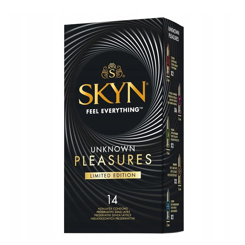 SKYN Unknown Pleasures zestaw 5 rodzajów nielateksowych prezerwatyw