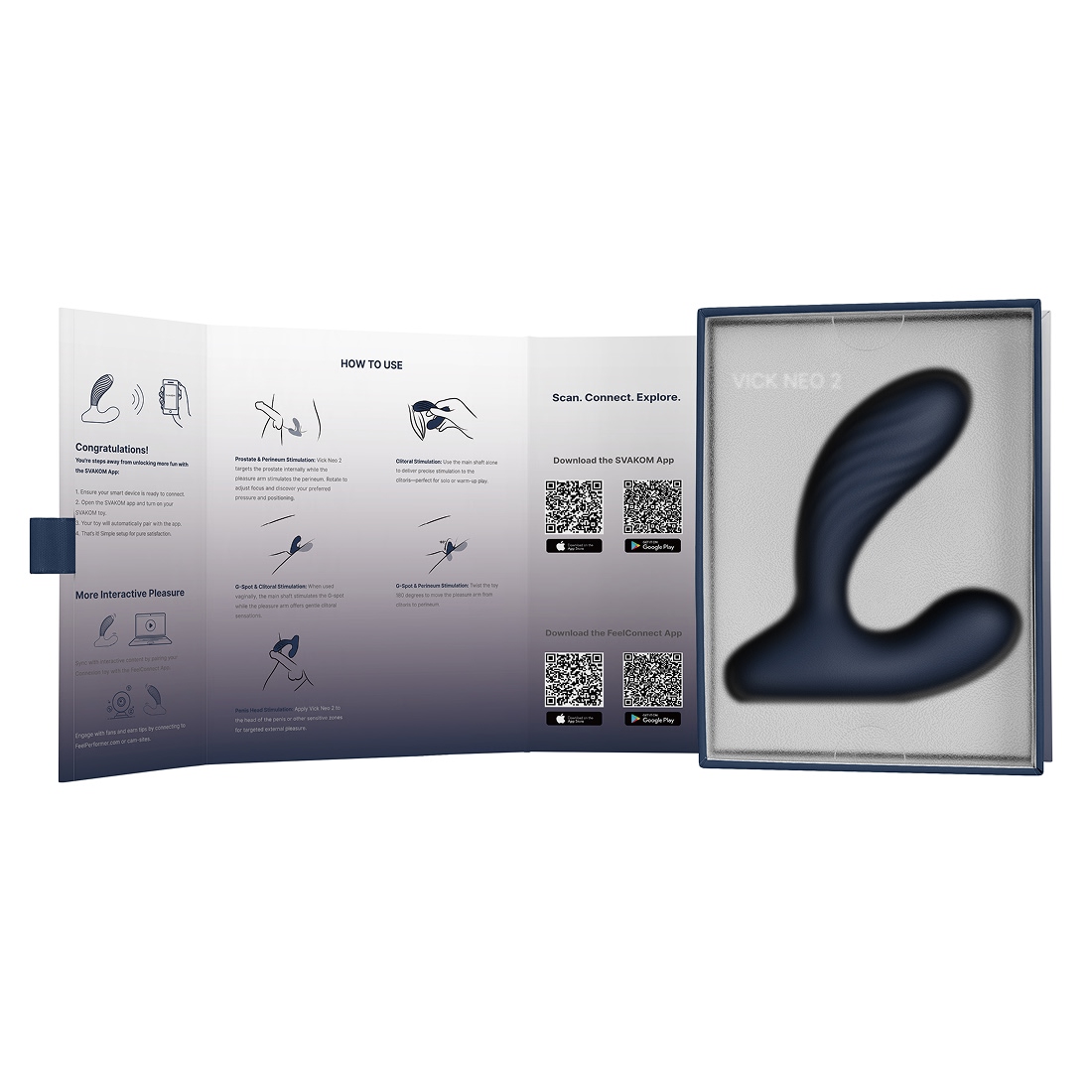 Svakom Vick Neo 2 interaktywny masażer prostaty z funkcją ogrzewania 