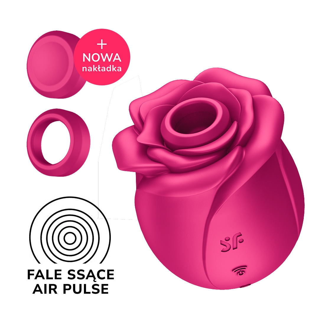 Satisfyer Pro 2 Classic Blossom bezdotykowy masażer łechtaczki w kształcie róży