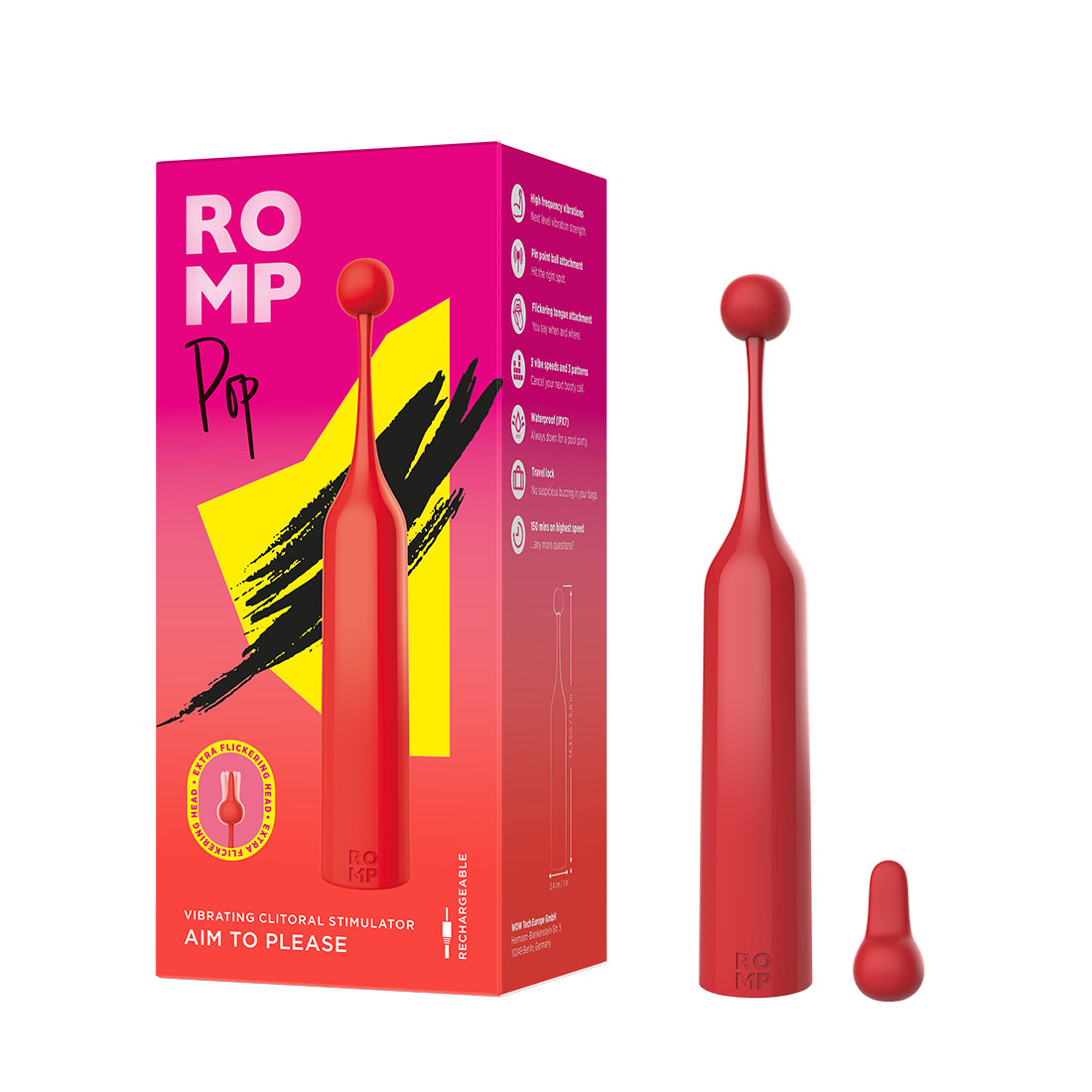 Romp by Womanizer Pop punktowy masażer łechtaczki 