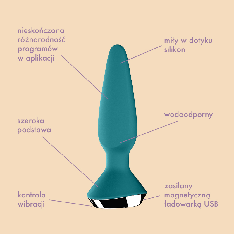 Satisfyer Plug-ilicious 1 wibrujący korek analny sterowany telefonem 