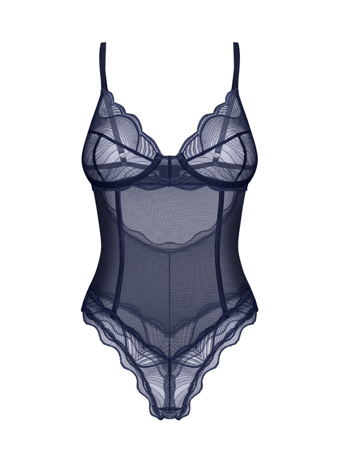 Exquisite by Obsessive MP Blue body z otwartym krokiem