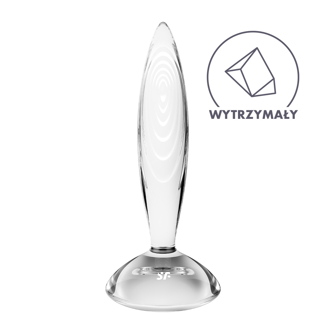 Satisfyer Sparkling Crystal szklany korek analny