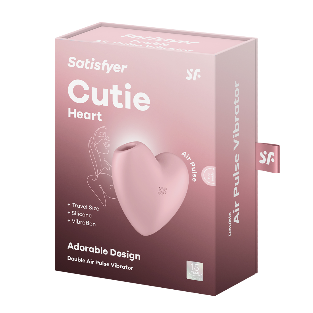 Satisfyer Cutie Heart bezdotykowo-wibrujący masażer łechtaczki 2 w 1