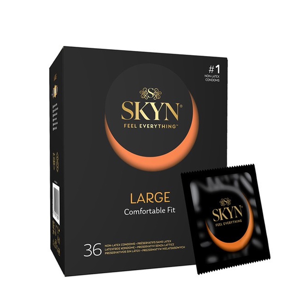 SKYN Large nielateksowe prezerwatywy powiększane