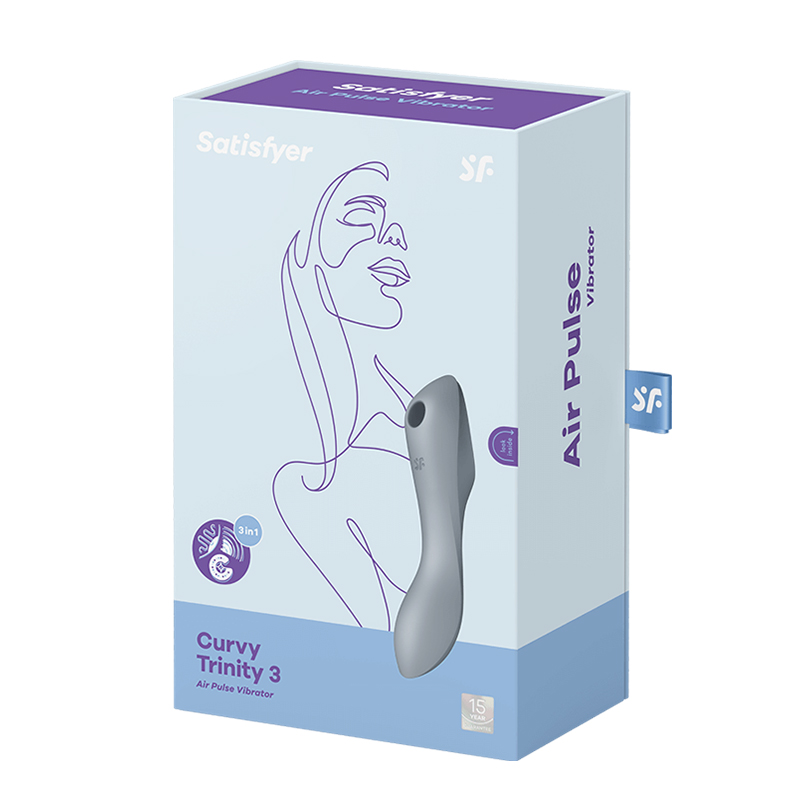 Satisfyer Curvy Trinity 3 bezdotykowo-wibrujący masażer łechtaczki