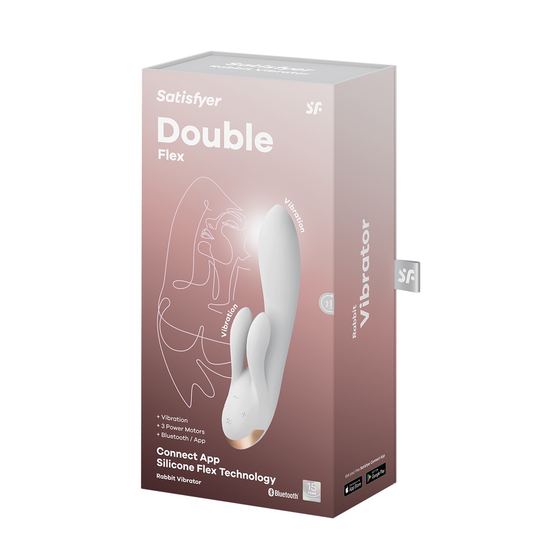 Satisfyer Double Flex wibrator króliczek sterowany telefonem