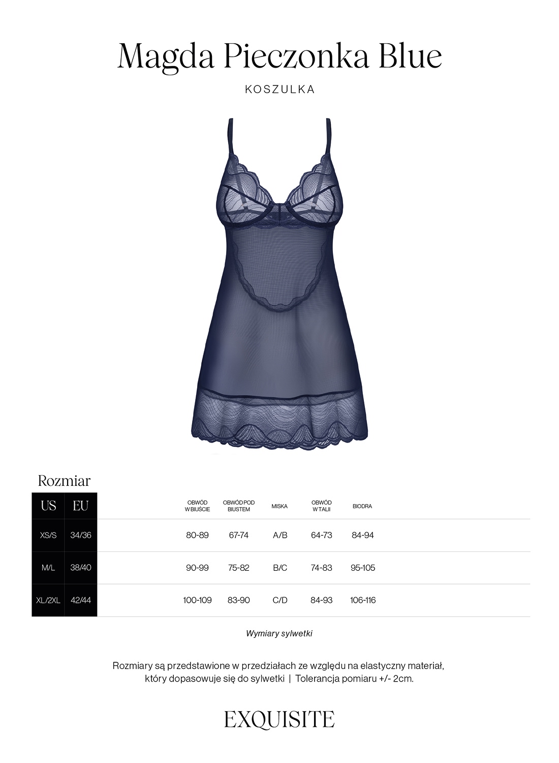 Exquisite by Obsessive MP Blue koszulka