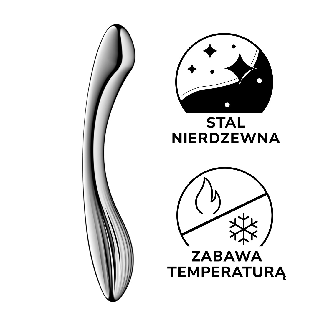 Satisfyer Pure Gravity 1 stalowe dildo