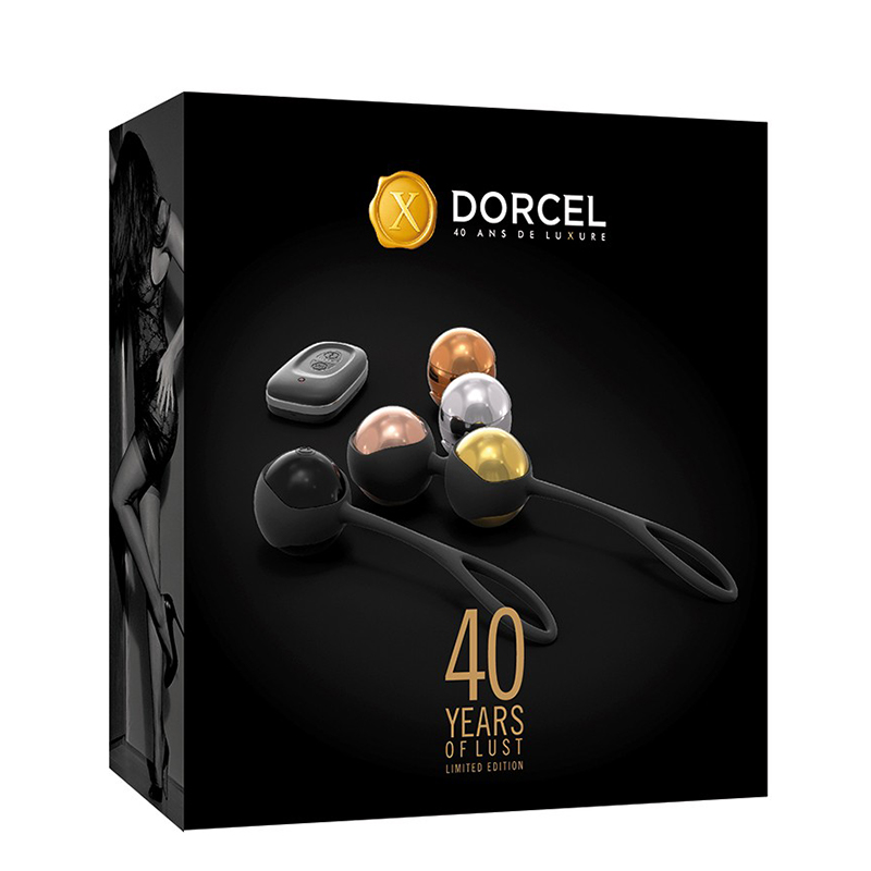 Dorcel Training Balls zestaw kulek gejszy z wibrującą kulką sterowaną pilotem 