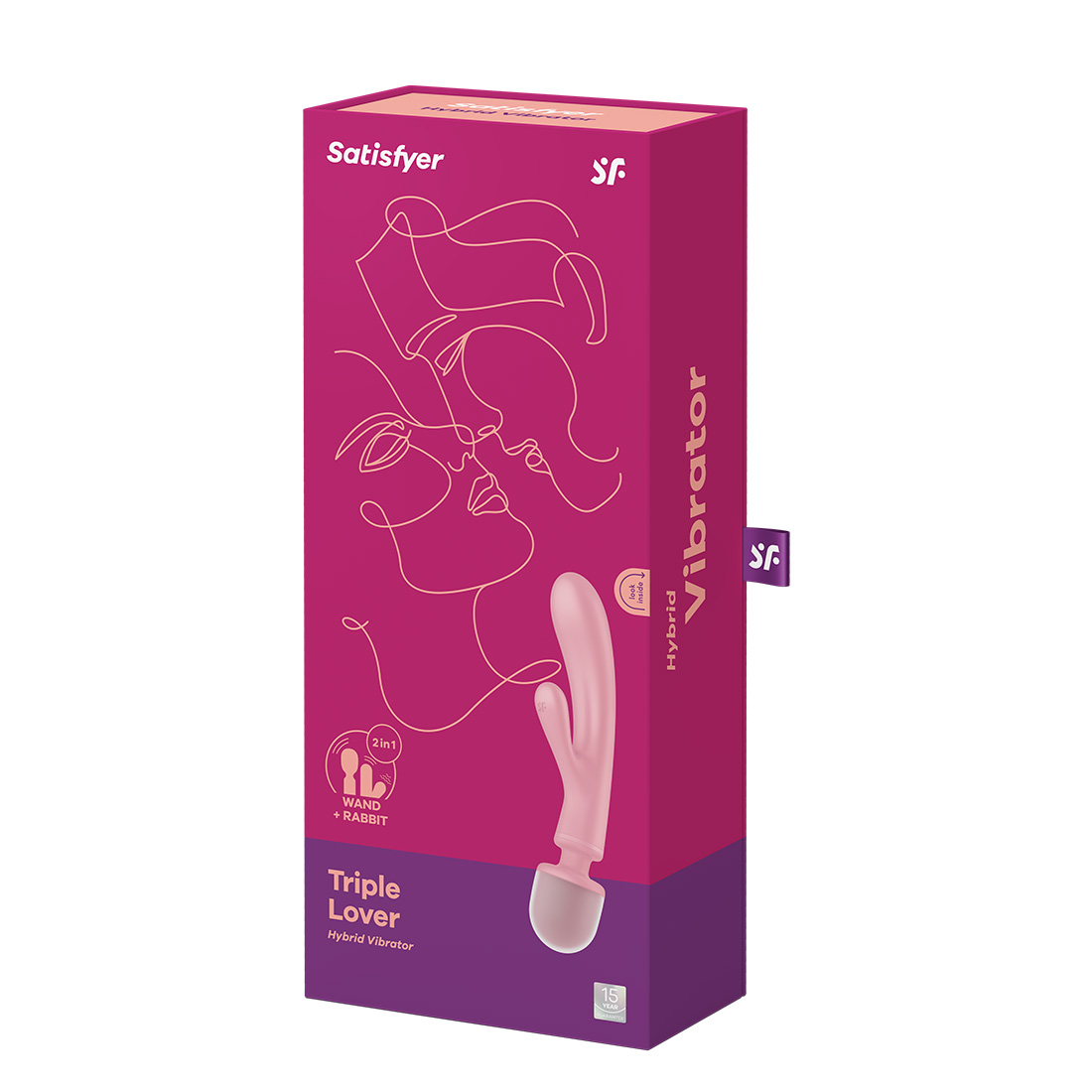 Satisfyer Triple Lover 2 w 1 wibrator króliczek i masażer