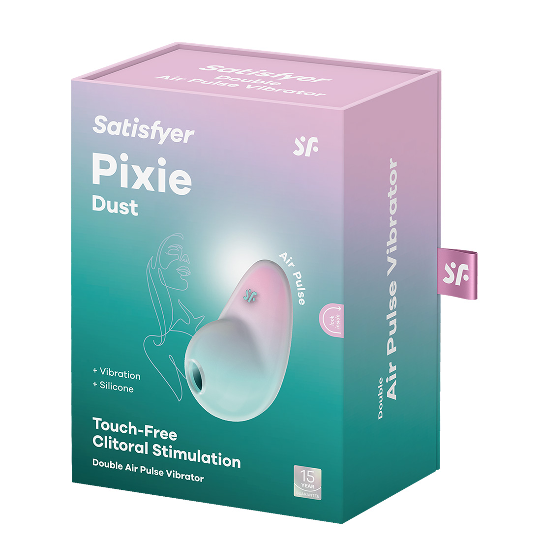 Satisfyer Pixie Dust bezdotykowo-wibrujący masażer łechtaczki 2 w 1
