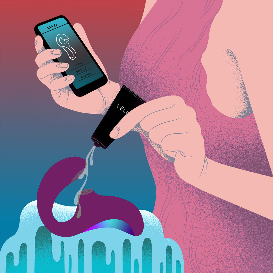 LELO Enigma Double Sonic wibrator króliczek z sonicznym masażerem łechtaczki sterowany telefonem 