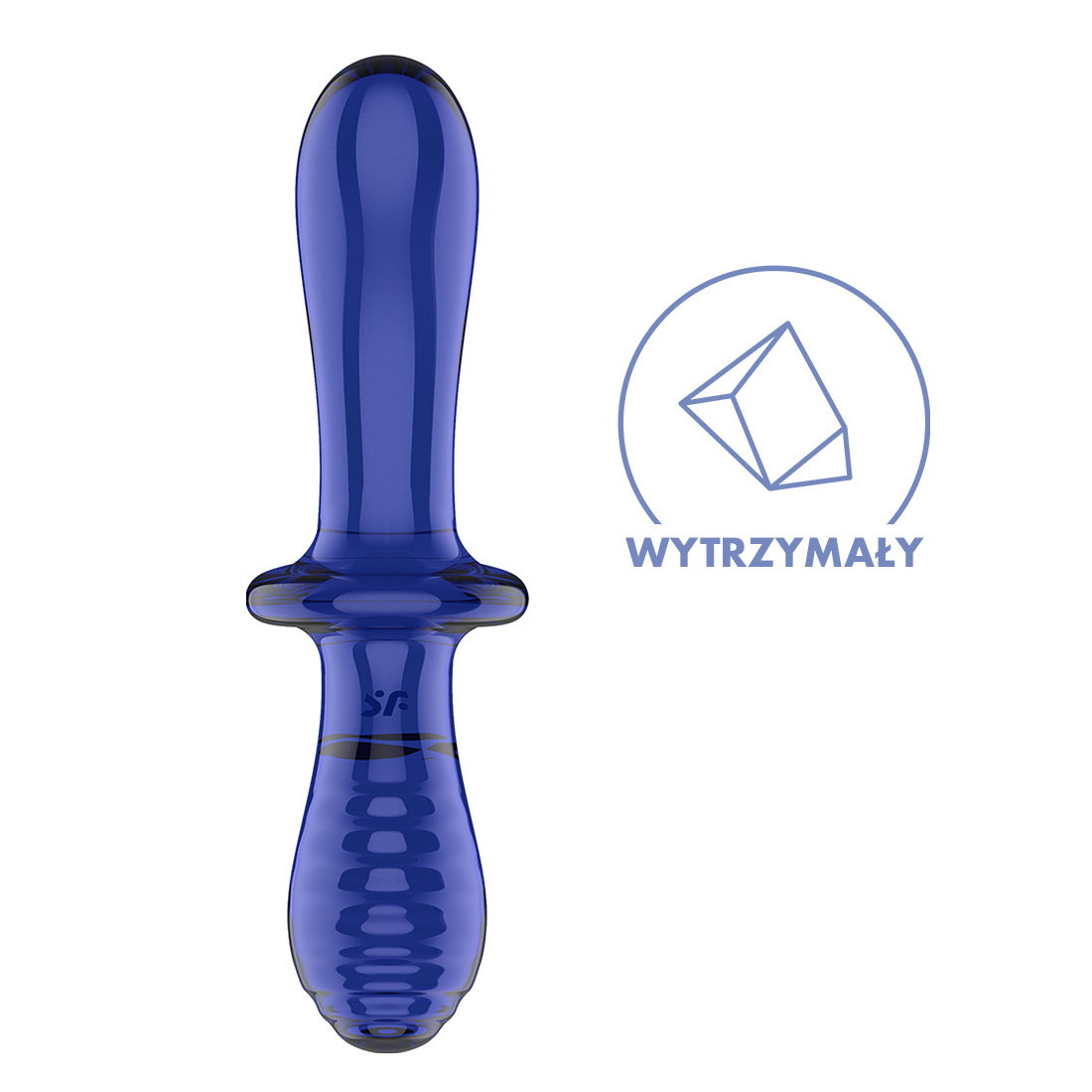 Satisfyer Double Crystal podwójne szklane dildo