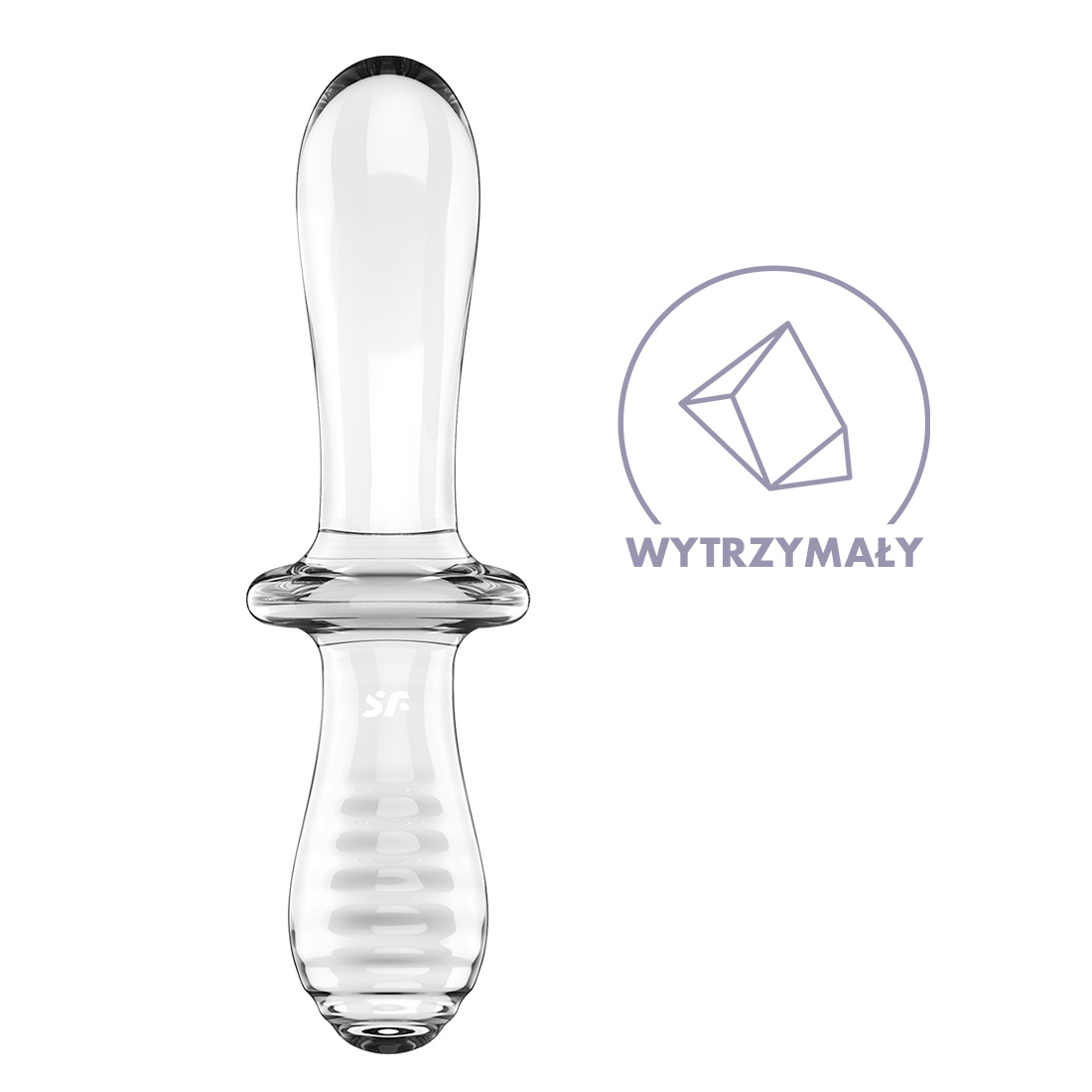 Satisfyer Double Crystal podwójne szklane dildo