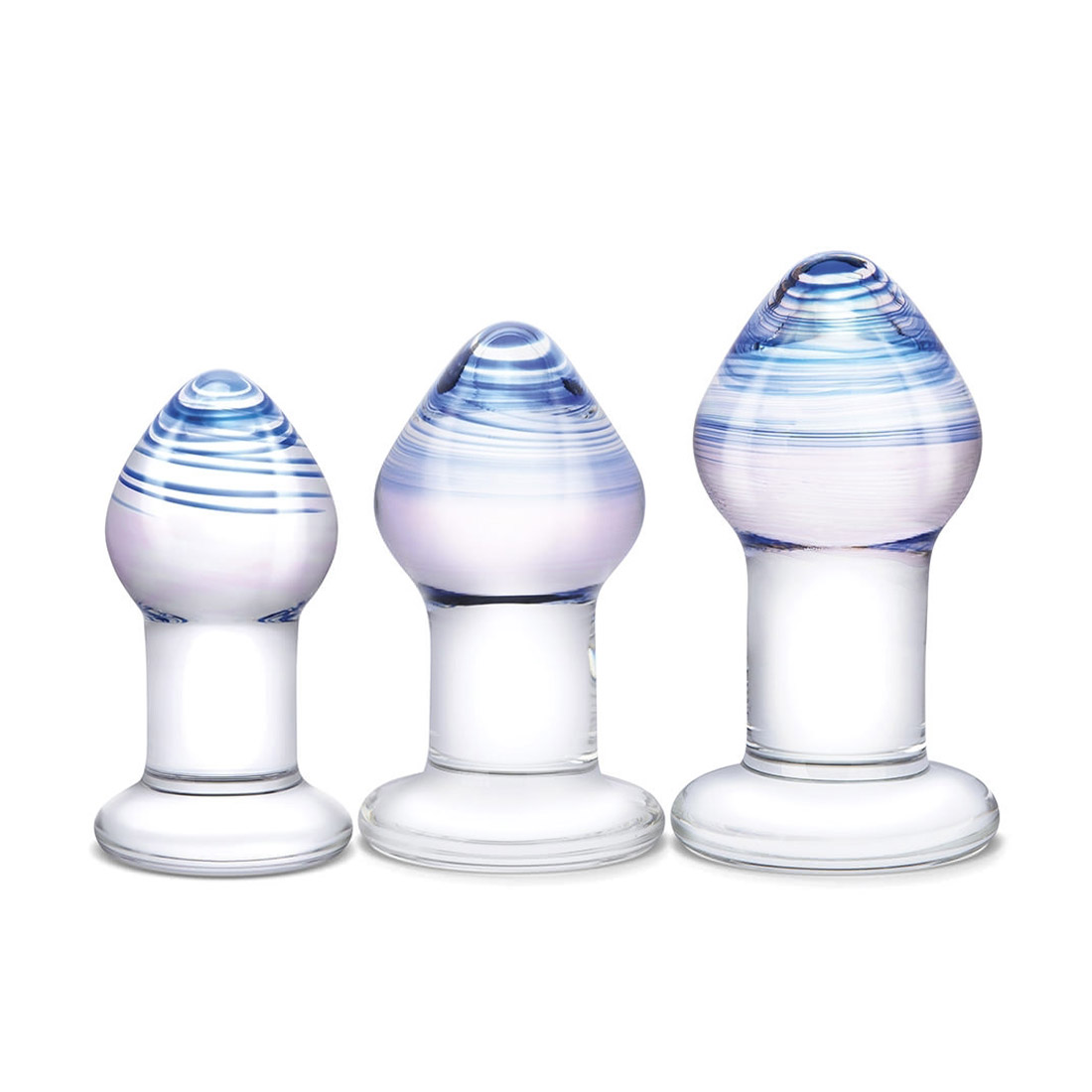Gläs Pleasure Droplets Set zestaw szklanych korków analnych