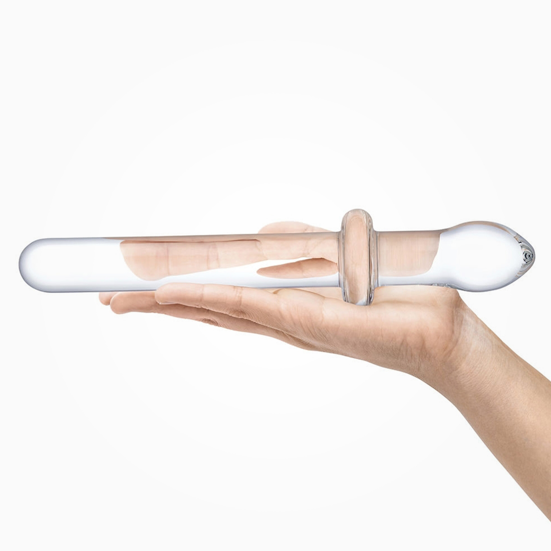 Gläs Classic Smooth 2 w 1 szklane dildo i korek analny