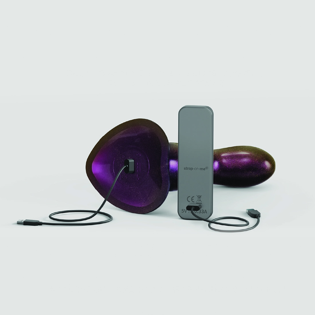 Strap-On-Me Fingering & Vibrating M ruchome dildo z wibracjami sterowane pilotem