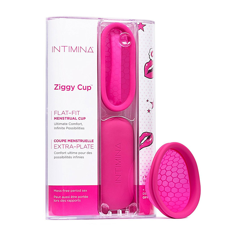 Intimina Ziggy Cup kubeczek menstruacyjny do używania podczas stosunku