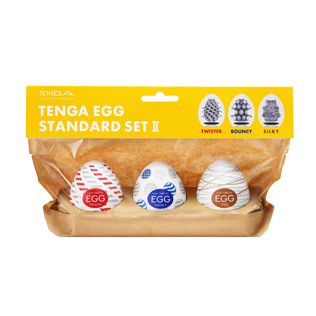 Tenga Egg Standard Set 2 zestaw 3 masturbatorów