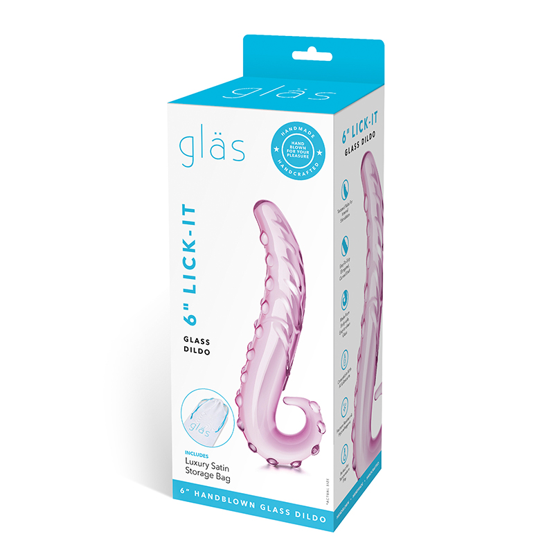 Gläs Lick It szklane dildo