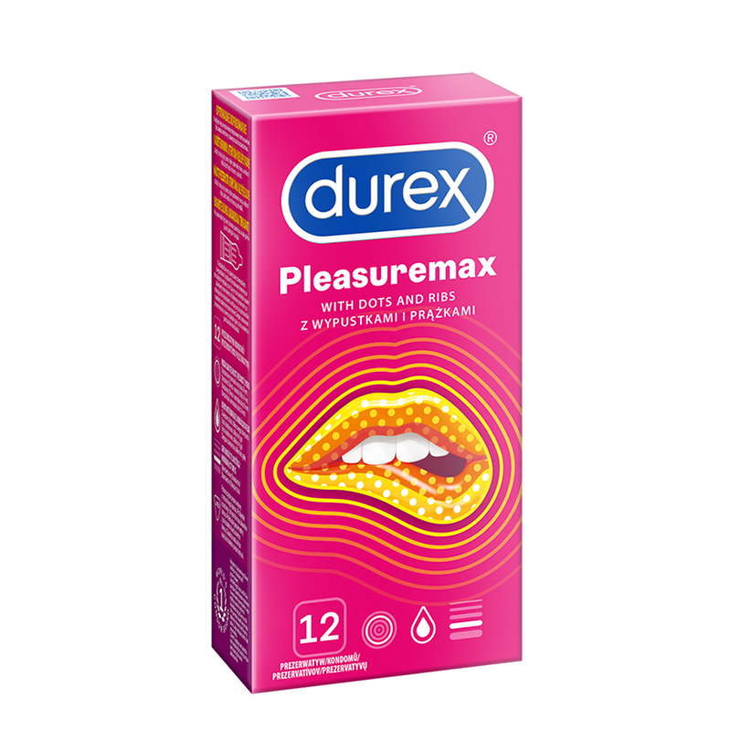 Durex Pleasuremax prezerwatywy ze stymulującymi prążkami i wypustkami