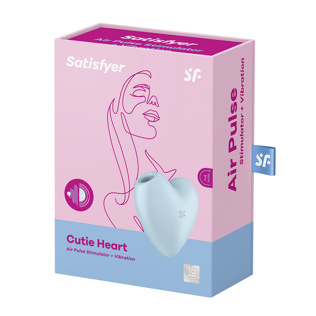 Satisfyer Cutie Heart bezdotykowo-wibrujący masażer łechtaczki 2 w 1