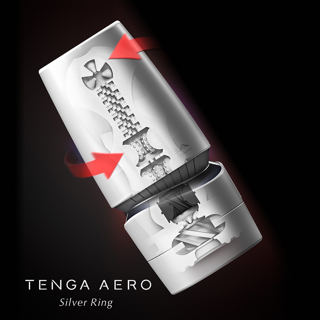 Tenga Aero Silver Ring masturbator