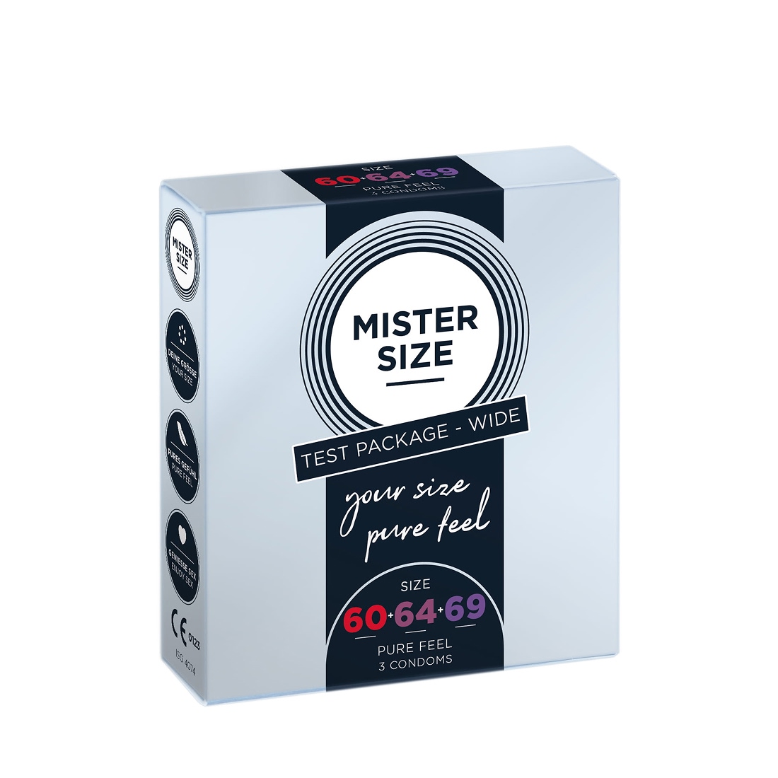 Mister Size 60 64 69 zestaw testowy prezerwatyw w dużym rozmiarze